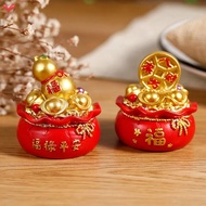 Chinese Citrine Money Tree God Feng Shui Fa Cai Lucky Fortune Miniature New Year Home Decorating Des