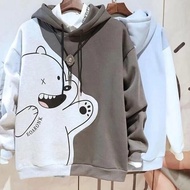 TNA.21Jl22a - SWEATER HOODIE | COMBIE BEAR BURGUNDY HOODIE SWEATER | HOODIE UNISEX