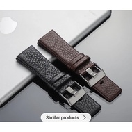 Strap/Orange leather watch Strap BIG size 30mm/32mm