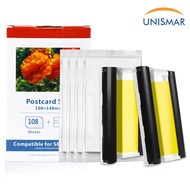 Ink Cassette / Photo Paper KP-36IN KP-108IN RP108 Compatible for Canon Selphy CP1500 CP1300 CP1200 C