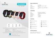 Smartwatch Digitec Original Runner Ip68 Notifikasi Oxygen Saturation