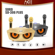 Acetech SDRD SD-306 20W Plus New Upgrade Microphone 2 Way Charging Support Up to 6 Microphones Connection 2 Wireless Microphones Outdoor Family KTV Stereo Bluetooth &amp; Audio cable connection