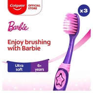 Colgate Kids Barbie Toothbrush 6+ Years (Ultra Soft) 1s / [Bundle of 3]