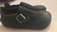 Birkenstock London shoe black suede