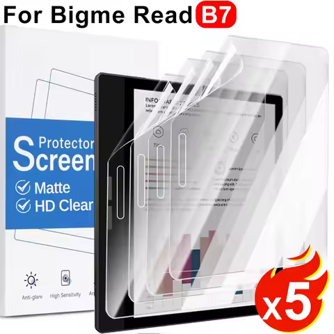 For Bigme Read B7 7 Inch Screen Protector Clear PET Soft Anti-Scratch Protective Film For Bigme Read