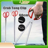 60cm Stainless Steel Anti Slip Sea Catch Clip,Multi-Function Scraps Loach Iron Tongs Eel Clip,