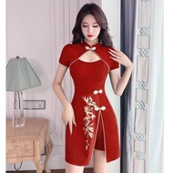 0590 yijia cheongsam 2pcs set