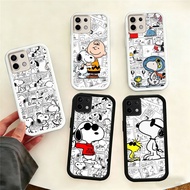 WC40 Snoopy Casing for hp Plating Tecno ITEL Infinix Spark Pova POP Zero 5 P55 RS4 8 A70 GO 30 7 202