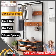 Dream Home Simply Modern Almari Baju Wardrobe Almari Besi Gantung Baju Rak Baju Besi Ikea Murah Ward