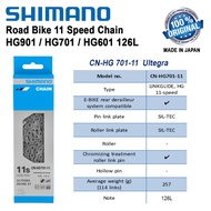 [100% Original] SHIMANO HG 11 Speed Roadbike MTB Chain HG901 HG701 HG601 Dura Ace Ultegra 105 XTR 12