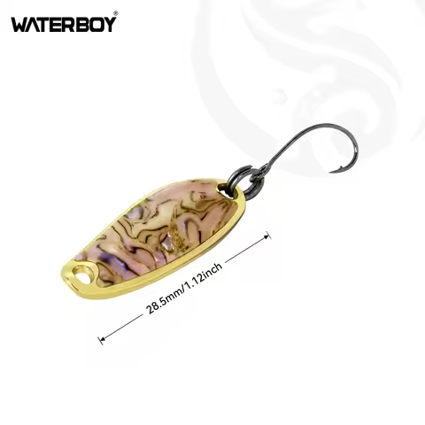 WATERBOY 1pcs 2.2g 2.8g 3.5g 5.0g 7g Copper spoon lure New Design Metal Bait Fishing lure Factory