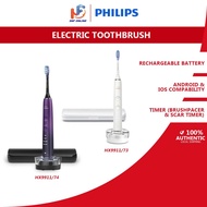 PHILIPS Berus Gigi Elektrik Sonicare DiamondClean - White/Purple HX9911/73/HX9911/74