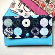 【藍色 植物圖案】 証件包 雜物 收納 口罩收納 証件套 現貨