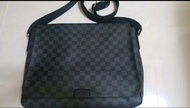 近全新 LOUIS VUITTON 路易威登 District GM 郵差包 LV 黑色 棋盤格 斜背包 N41271