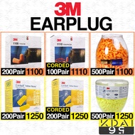 ORIGINAL 3M Ear plug safety 1100 SAFETY earplug 1110 CORDED 1270 SLEEPING earplug anti noise 3m 耳塞 4