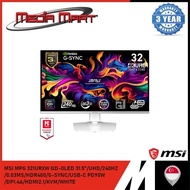 MSI MPG 321URXW QD-OLED 31.5"/UHD/240HZ/0.03MS/HDR400/G-SYNC/USB-C PD90W/DP1.4A/HDMI2.1/KVM/WHITE