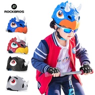 ROCKBROS Children Cycling Cartoon Sports Helmets Dinosaur/Rhino Helmet 4 Colors