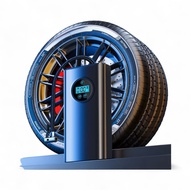 Electric Car Tyre Pump 12V Portable Wired (CIG) / Wireless (USB) Air Compressor Inflator for Cars & 