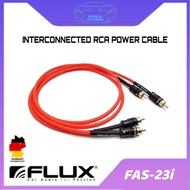 100% ORIGINAL FLUX : FAS-23i (RED) / INTERCONNECT RCA POWER CABLE (1 Meter / 2.5 Meter / 5 Meter) - [ FAST AUDIO ]