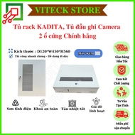 Kadita rack cabinet, wall-mounted cabinet, camera recorder cabinet with 2 hard drives 12x45x56cm wit