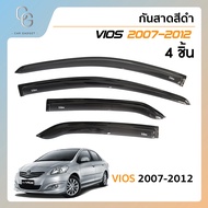 คิ้วกันสาดประตู คิ้วกันฝนประตู อะคริลิคแท้ สำหรับรถ Toyota Vios 2007 2008 2009 2010 2011 2012 สกรีน