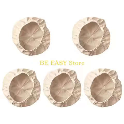 E28F Pack Of 5 Bread Proofing Basket Cloth Liners Bread Rising Supplies For Sourdough Baking Round B