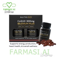 Nutrigo CoQ10 300mg Selenium Plus Softgel Capsule 2x30's (Twinpack) (Exp : 06/2027)