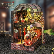 Diy Hut Zero Point Platform 3d Three-Dimensional Assembly House Miniature Model Building Toys for Bi