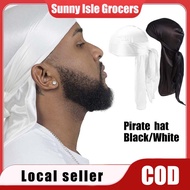 Durag Silk Pirate Bandana - Extra Long Tail Men's & Women's Wave Hair Wrap​​