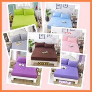 SINGLE / QUEEN / KING SIZE FITTED BEDSHEET KOREAN PILLOW CASE SARUNG TILAM CADAR BANTAL KATIL TOTO  
