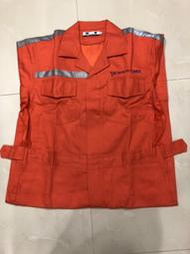 WAN HAI LINES橘色連身工作服 2L