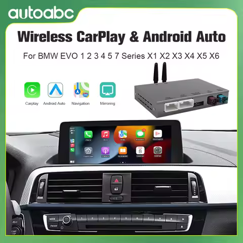 AUTOABC Wireless CarPlay for BMW EVO X5 F15 F85 X6 F16 F86 G01 2017-2019 with Android Mirror Link Ai