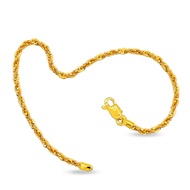Top Cash Jewellery 916 Gold Fancy Rope Bracelet