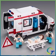 1:32 Benz Ambulance 120 Diecast Toys Car Model Cars Alloy Toy Collection Gift For Boys Kids