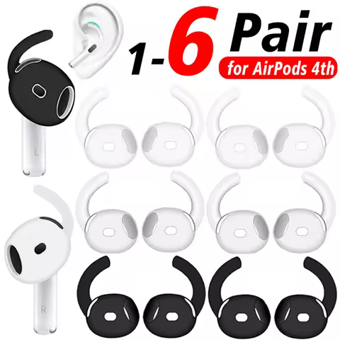 Sport Earhook for AirPods 4 Earbuds 4th Gen Silicone Earbud Hook Replacement Anti Slip Earphone Tips