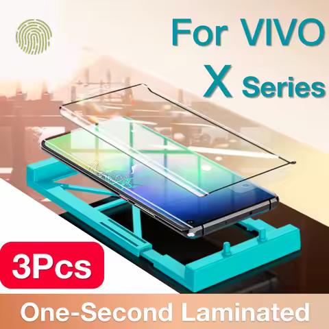 3Pcs For VIVO X100 Y100 X50 X60 X70 80 X90S Pro Plus Screen Protector Protective With Install Kit , 