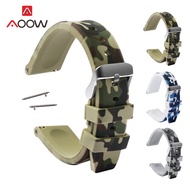 20/22/24mm Silicone Sport Strap Camo Rubber Replacement Band for Samsung Galaxy Wtach 46mm Gear S3 Huawei GT 2 Amazfit G