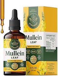 HERBAMAMA Mullein Leaf Liquid Extract 4 fl.oz. - Vegan Supplement - May Help Boost Respiratory Healt