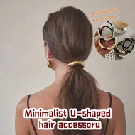 6pcs/2pcs/1pc Gold Or Silver Hair Accessories - U-Shaped Gold/Silver Hair Clips, Vintage Round-Heade
