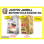 96 JUSTIN JARELL 4T MOTORCYCLE ENGINE OIL 10W40 10W50 FULLY SYNTHETIC / ENGINE OIL