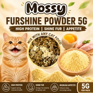 【MOSSY】 FurShine Powder Cantikan Bulu Protein Tinggi 5g / Pack Booster Mix Chicken & Egg Yolk untuk 