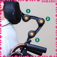 [Sohad] Wheelchair Fixed Headrest Removable Neck Support for Men Women