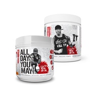 5% Nutrition Rich Piana Bundle | AllDayYouMay Amino Acid BCAA Powder + Kill It Pre-Workout (Push Pop