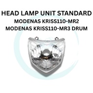 MODENAS KRISS 110 MR2 KRISS 110 MR3 MOTORCYCLE HEAD LAMP UNIT HEAD LIGHT UNIT LAMPU MOTOR STANDARD