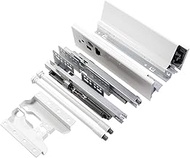 GTV - Modern Box Drawer I L = 450 mm H = 146 mm I White I Quiet Close I Load up to 40 kg I Easy Inst