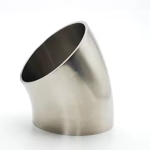 SS304 SS316L stainless steel sanitary welding 45 ° bend pipe diameter 19/25/32/38/45/51/57/63/76/89/