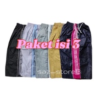 KATUN CONTENTS 3 MEN'S PANTS 7/8 cotton material random motif | Men's trousers with sarong |Men's ka