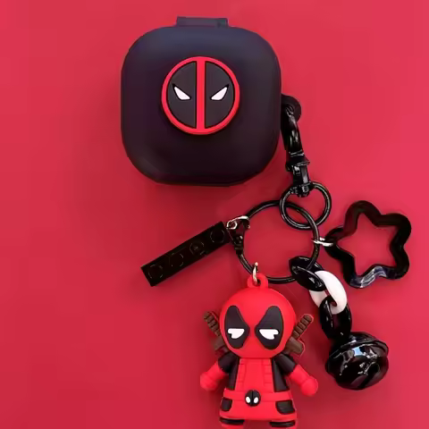BEAST KINGDOM Deadpool Earphone Case for SONY LinkBuds Fit WF-LS910N/Open WF-L910 Silicone Wireless