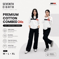 ‎Men's Long Sleeve White Striped T-Shirt "Seventy EIGHT" | Premium cotton Combed 24s 100% Original B