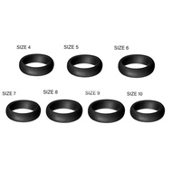 5.7mm Popular for Men Women Silicone Cool Rings Silicone Wedding Ring Environmental Outdoor Sports R